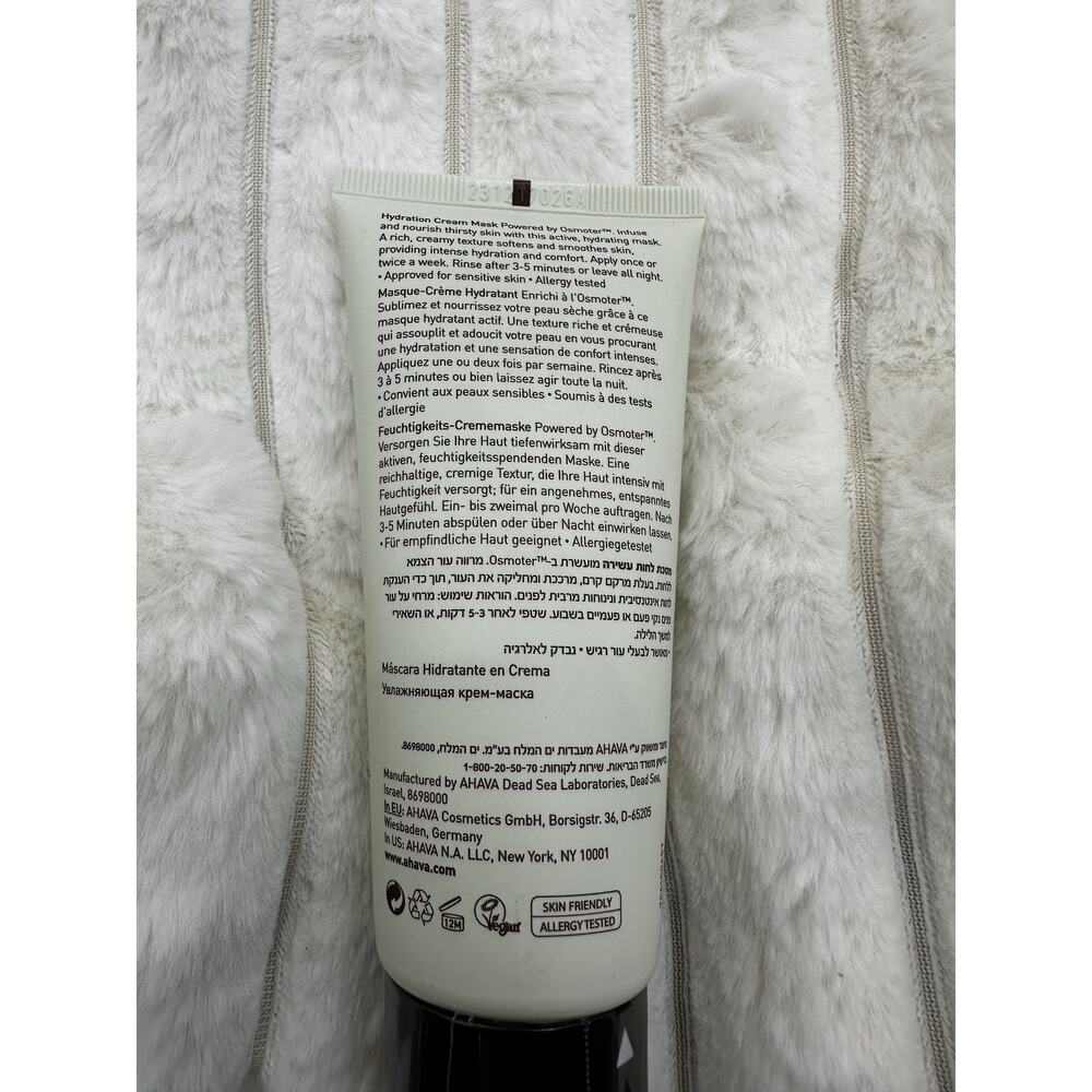 AHAVA Hydration Cream Mask 3.4oz Time To Hydrate Osmoter Moisture Boost - Picture 2 of 2